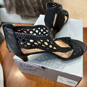 Cloudwalkers Carina Dressy Weave Sandal color BLACK 10 Wide